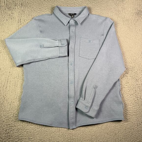Cuts Clothing Gray Casual Button Down Shirt - Picture 2 of 11